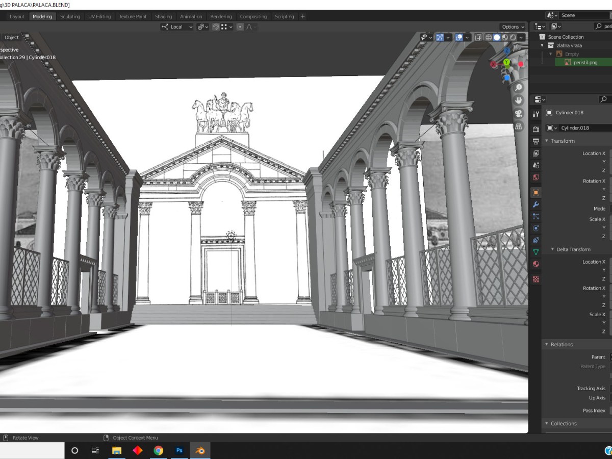 My 3D reconstruction of Diocletian’s Palace&nbsp;WIP